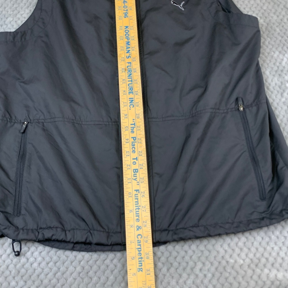 Puma SportLifestyle Mens XL Black Windbreaker Vest Full Zip Running Training - Picture 7 of 7
